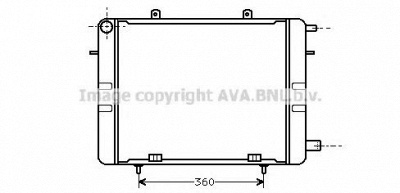 AVA QUALITY COOLING ol2042 -  Радиатор, охлаждение двигателя
